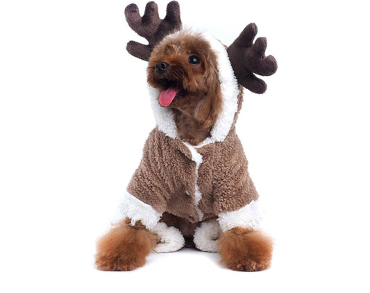 Cozy Reindeer Hooded Vibrant Sweater
