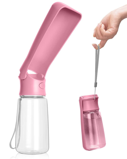 Foldable Dog Water Bottle with Travel Cup