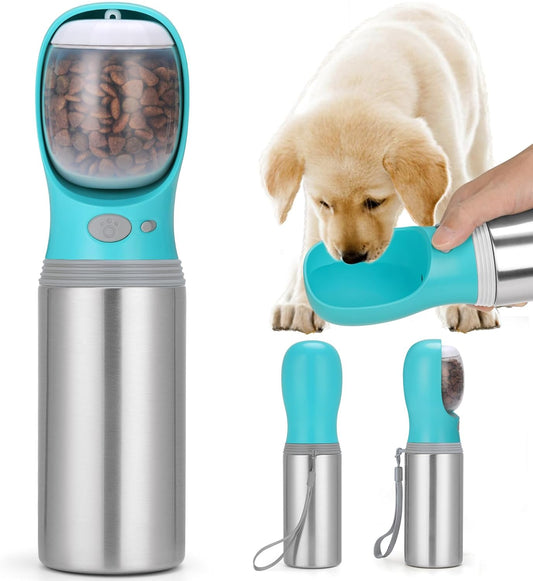 Stainless Steel Dog Water Bottle – 14 oz