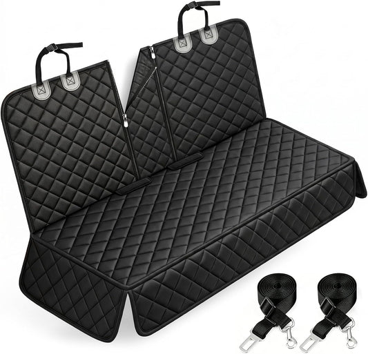 Waterproof Dog Car Seat Cover With Seat Belts