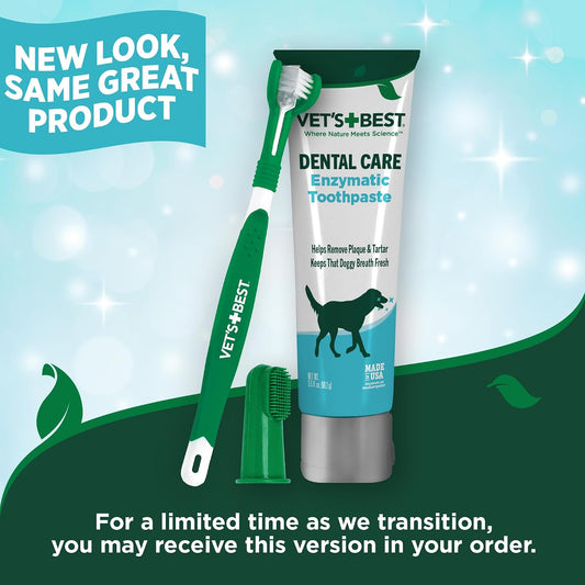 Dog Dental Care Kit With Toothpaste Toothbrush
