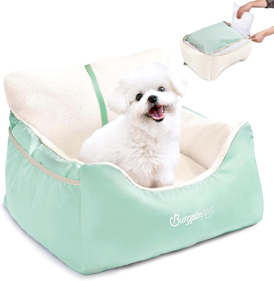 Cozy Washable Dog Car Booster Seat Bed
