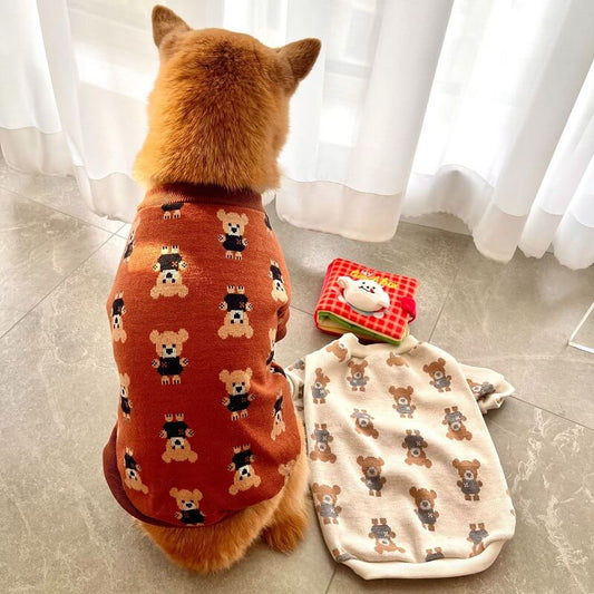 Big Dog Teddy Bear Print Sweater