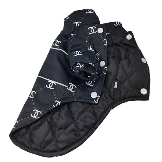 Warm Black Classic Dog Warped Coats