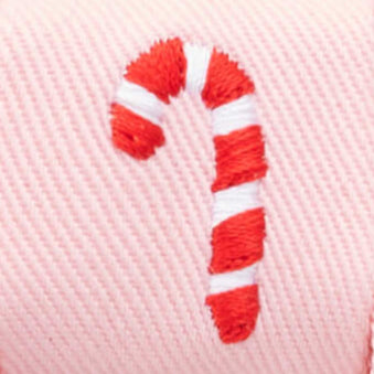 Candy Cane Dog Bow Tie