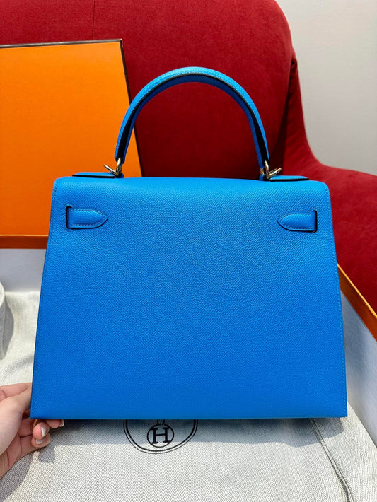 Kelly 28 Blue Frida Luxury Bag