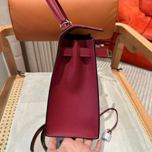 Kelly 28 Rouge Grenat Luxury Bag
