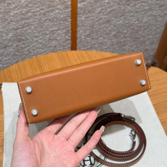 Kelly Mini II Gold Luxury Bag