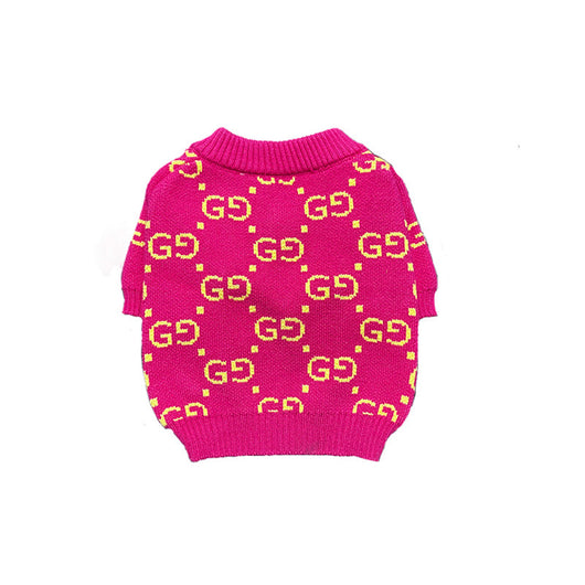 GG Pink Vneck Offbeat Sweater