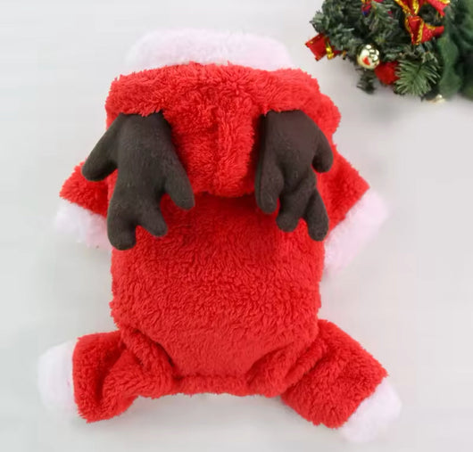 Cozy Reindeer Hooded Vibrant Sweater