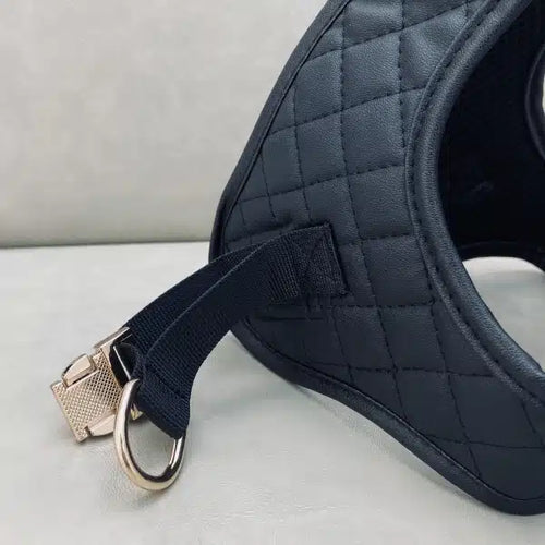 CC Black Step Harness With Leash Snatched Set