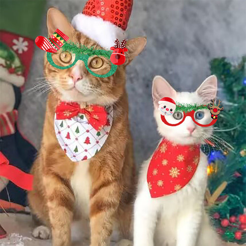 Chirtsmas Decorative Doggo Party Rawcut Sunglasses