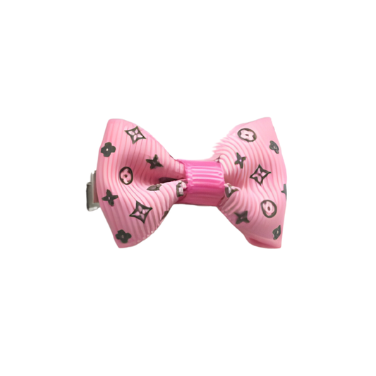 Cute Chewy V Dog Hair Clip With Bow