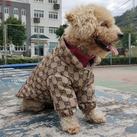 GG Sparkling Hound Wrap Dusty Jacket