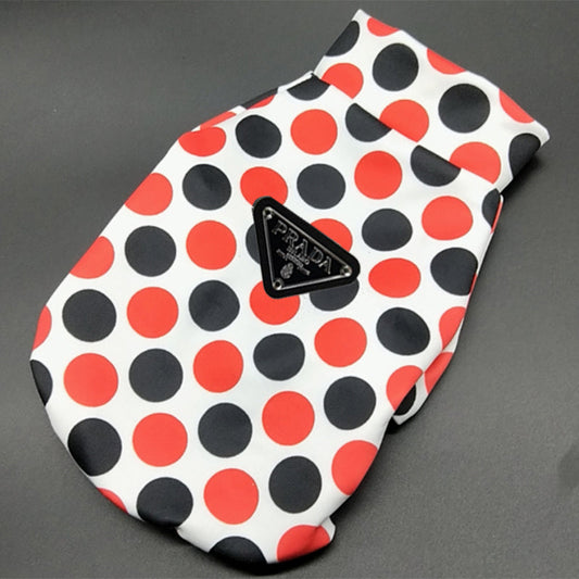 Doggo Red Black Dot Fire Coat