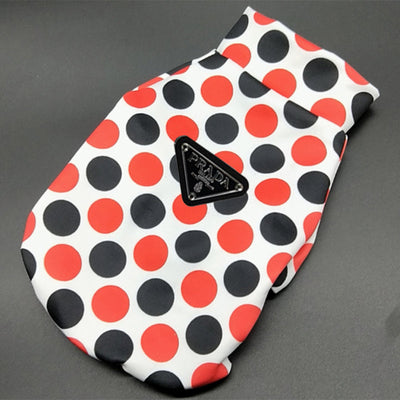 Doggo Red Black Dot Fire Coat