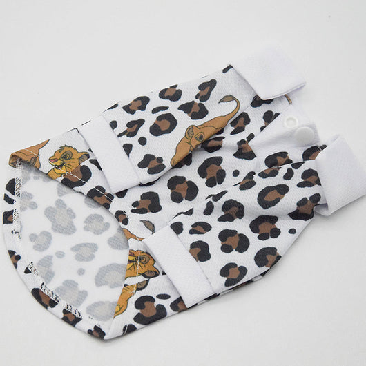 Doggo Lion Print Dog Polo Shirt Rewind Summer