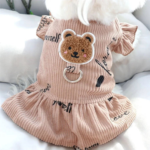 Sweet Baby Bear Abstract Dress