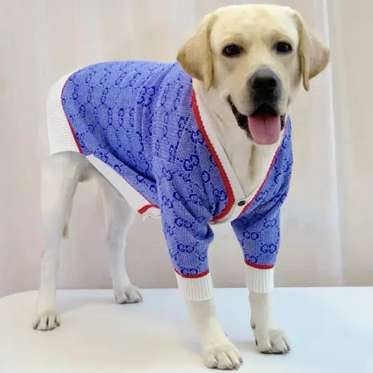 GG Star Cardigan Sweater For Big Dogs