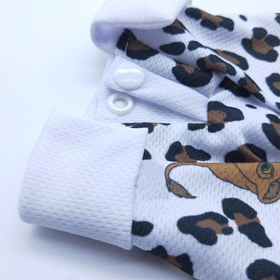 Doggo Lion Print Dog Polo Shirt Rewind Summer