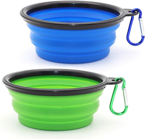 Collapsible Dog Bowls 2-Pack Portable