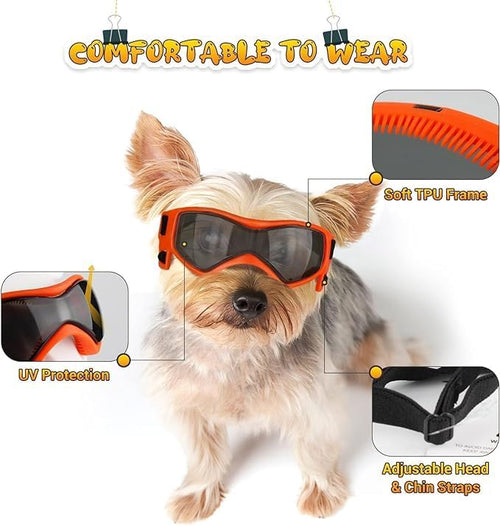 Dog Sunglasses UV Protection Adjustable Small Dogs