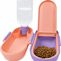 Dog Water Bottle with Food Container