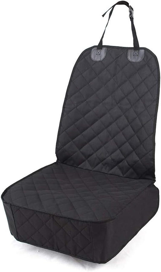 Front seat dog car seat cover with quilted waterproof protection