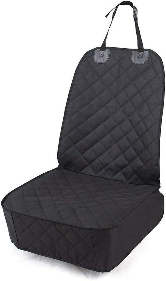 Front seat dog car seat cover with quilted waterproof protection