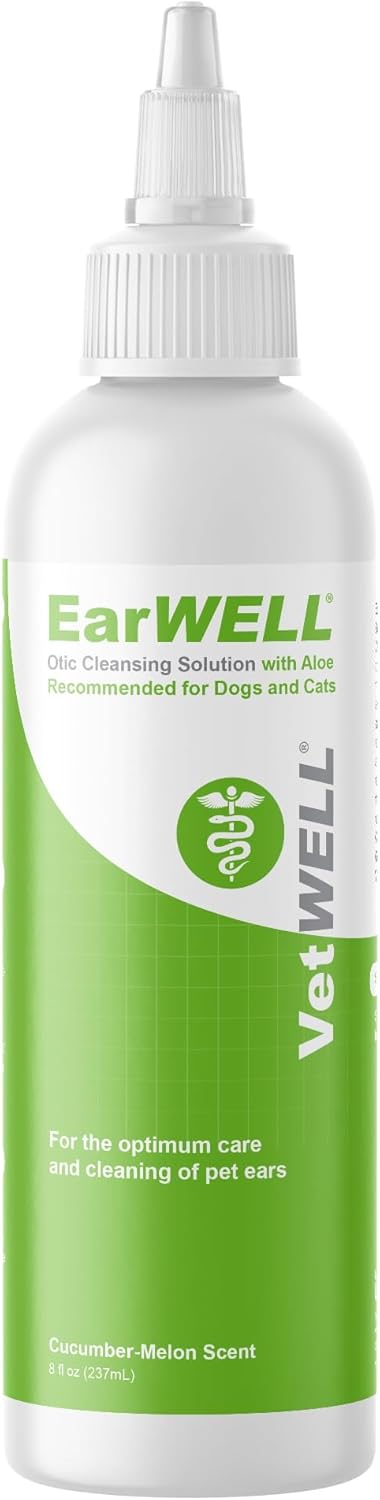Gentle dog and cat ear cleaner otic rinse