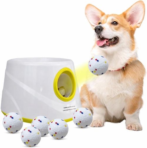 Automatic Dog Ball Launcher | USB Rechargeable Fetch Toy