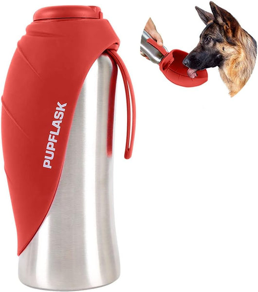 Portable Dog Water Bottle & Travel Bowl