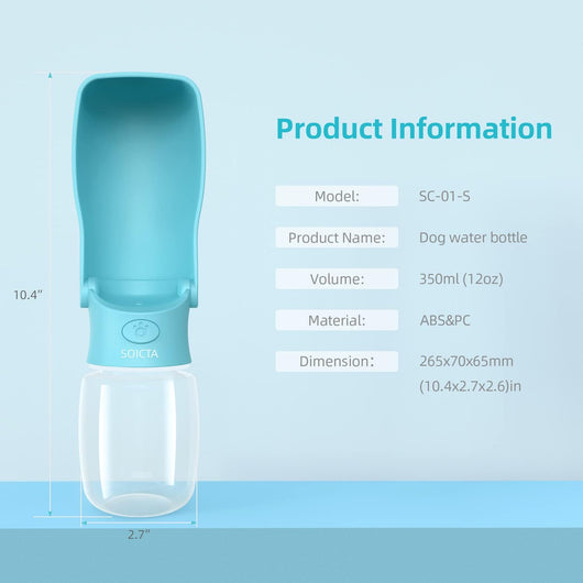 Foldable Dog Water Bottle for Travel