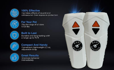 Ultrasonic Dog Bark Deterrent & Behavior Corrector I Rechargeable
