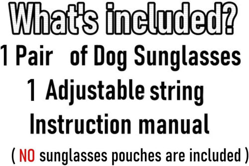 Medium Dog Aviator Sunglasses Costume Black