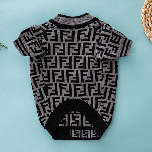 Fency Dog Layered Sweater