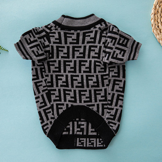 Fency Dog Layered Sweater