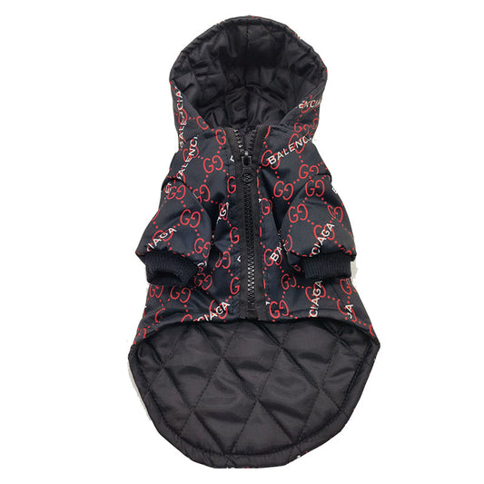 Balenciaga Black Fancy Hoody Fresh Jacket