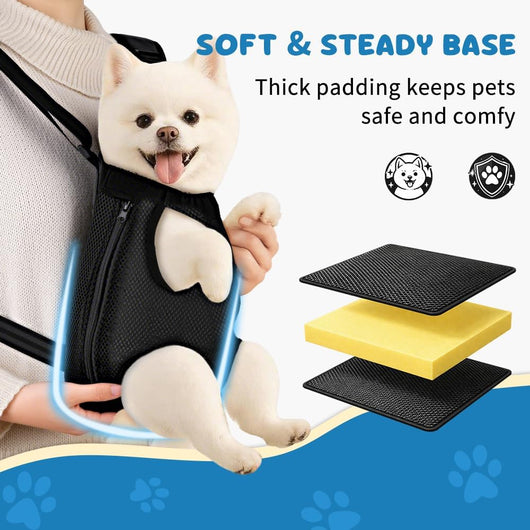 Front Pet Carrier for Small Dogs | Hands-Free Travel Bag