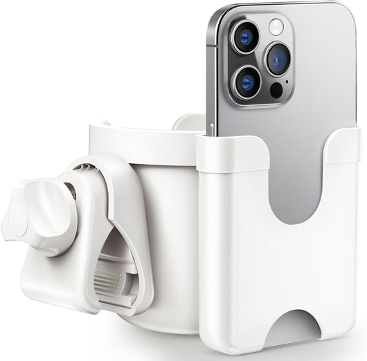 2-in-1 Stroller Cup Holder With Phone Holder