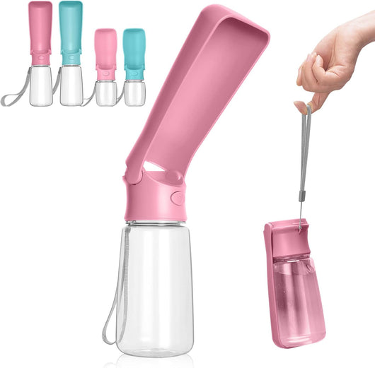 Foldable Dog Water Bottle with Travel Cup