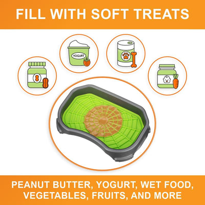 Mess-Proof Dog Lick Mat Slow Feeder Tray
