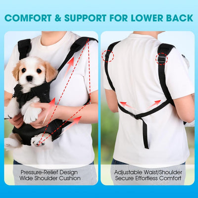 Front Pet Carrier for Small Dogs | Hands-Free Travel Bag