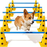 Adjustable Backyard Dog Agility Hurdle Training Set