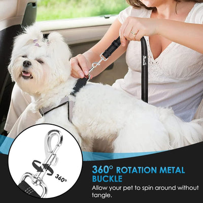 Adjustable Reflective Dog Car Safety Seat Belt Harness