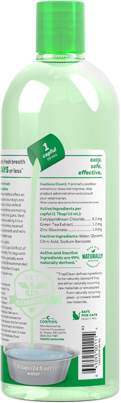 Dog Breath Freshening Water Additive Dental Solution