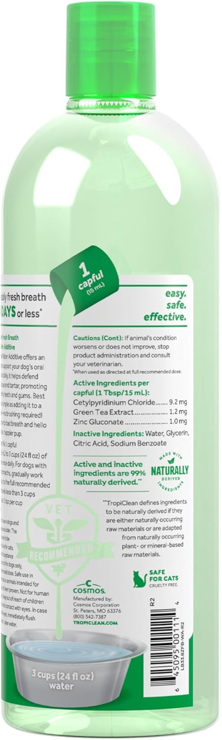 Dog Breath Freshening Water Additive Dental Solution