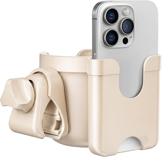 2-in-1 Stroller Cup Holder With Phone Holder