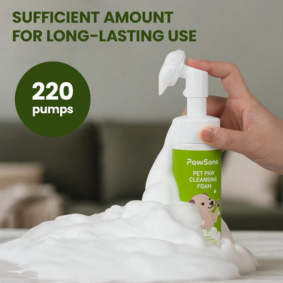 No-Rinse Pet Paw Foam Cleaner