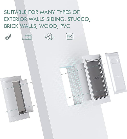 Heavy Duty Insulated Wall Mount Dog Door